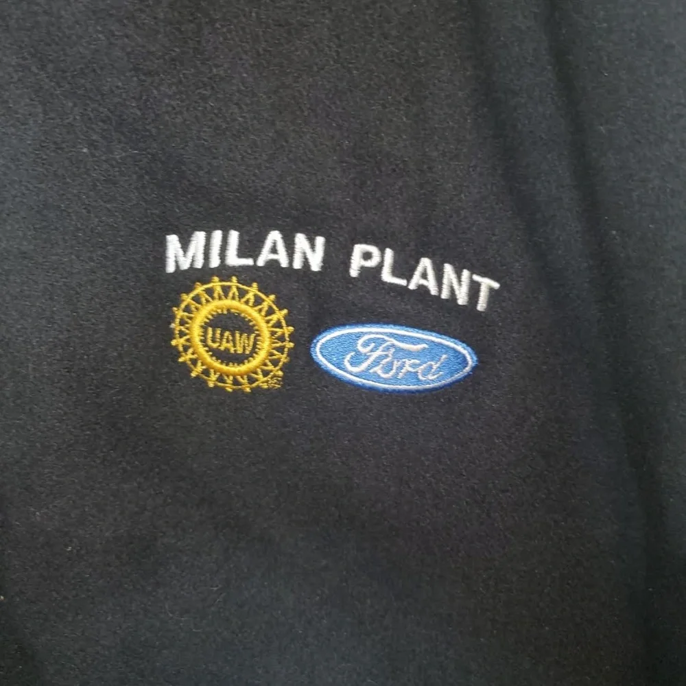 Vintage Ford UAW; Milan Plant, L; Wool Blend; Leather; Varsity Letterman Jacket - Picture 3 of 13
